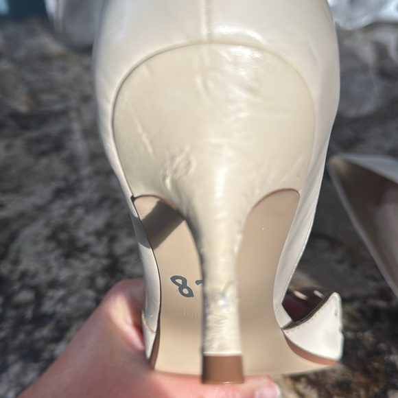 Nine West ivory 2” heels, size 10M, never worn, NWOB. - Picture 5 of 8